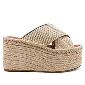 ALOHAS Bali platform sandals in Natural